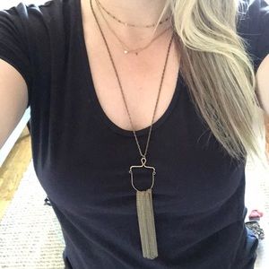 Club Monaco Gold Deco Necklace